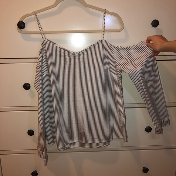 Calvin Klein Jeans Open-Shoulder Blouse - Picture 3 of 5